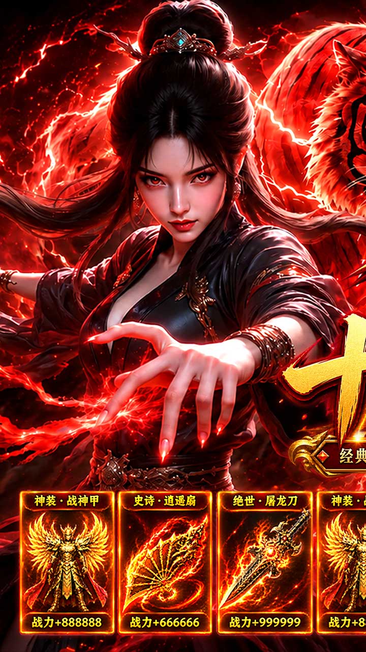 烈焰领主（复古十二职业元宝服）游戏截图1